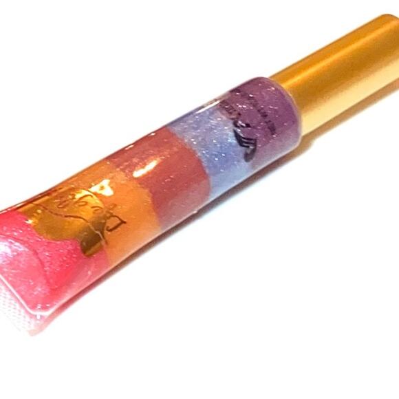 NEW Amuse RAINBOW GLITTER LIP GLOSS Purple Blue Berry Orange Pink Sparkle! - Picture 1 of 3